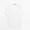 Short Sleeve Linen Blend T-Shirt