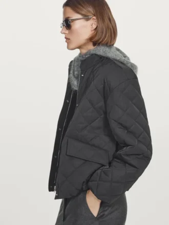 Short Water-Repellent Puffer Jacket