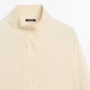 Silk Shirt with Button Detail