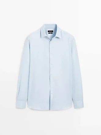 Slim Fit 100% Cotton Oxford Shirt