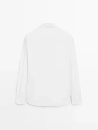 Slim Fit 100% Cotton Poplin Shirt