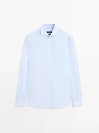 Slim Fit 100% Cotton Shirt