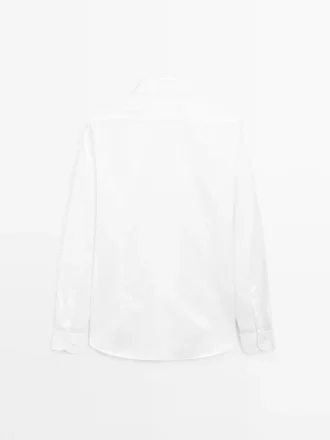 Slim Fit 100% Cotton Twill Shirt