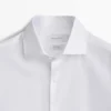 Slim Fit Cotton Shirt with Double Cuffs