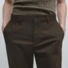 Slim Fit Cotton Trousers