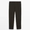 Slim Fit Cotton Trousers