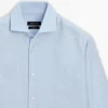 Slim Fit Micro-Checked 100% Cotton Shirt