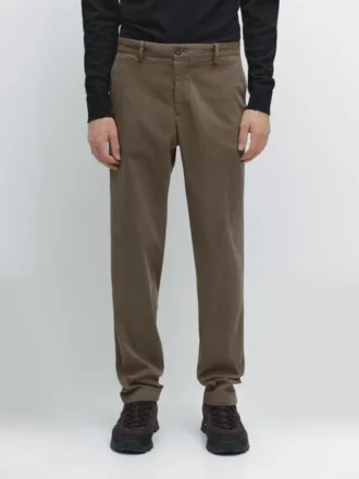 Slim-Fit Micro-Textured Trousers