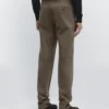 Slim-Fit Micro-Textured Trousers
