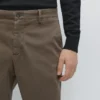 Slim-Fit Micro-Textured Trousers