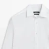 Slim Fit Stretch Cotton Blend Shirt