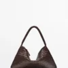 Small Braided Leather Shoulder Bag