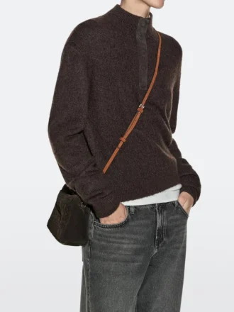 Small Braided Split Leather Bag