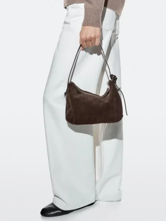 Small Split Suede Leather Bag