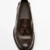 Soft Oiled Leather Loafers with Tassels