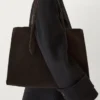 Split Leather Maxi Md Icon Tote Bag