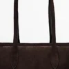 Split Leather West Satchel Bag