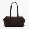 Split Leather West Satchel Bag