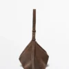 Split Suede Leather Bucket Bag