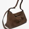 Split Suede Leather Bucket Bag