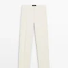 Straight-Leg Flowing Trousers