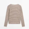 Striped 100% Cotton T-Shirt