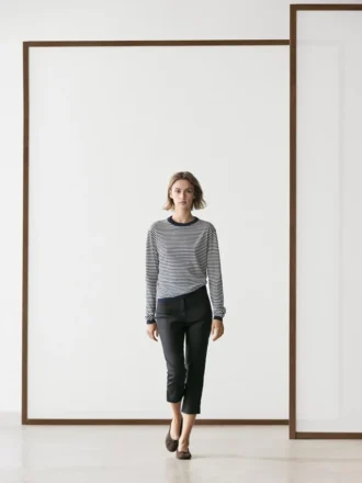 Striped Cotton and Silk Knit Sweater