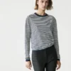 Striped Cotton and Silk Knit Sweater