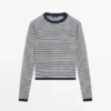 Striped Cotton and Silk Knit Sweater