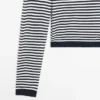 Striped Cotton and Silk Knit Sweater