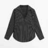 Striped Cotton Blend Shirt