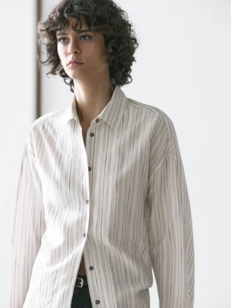 Striped Flowing Shirt