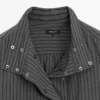 Striped Flowing Shirt with Collar Detail