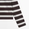 Striped Long Sleeve Cotton Polo Shirt