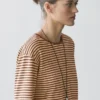 Striped Long Sleeve Cotton T-Shirt