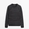Striped Long Sleeve Knit Sweater