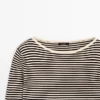 Striped Long Sleeve Knit Sweater