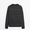 Striped Long Sleeve Knit Sweater