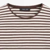 Striped Long Sleeve T-Shirt with Contrast Detail