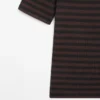 Striped Short Sleeve Boat Neck T-Shirt
