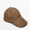 Suede Leather Cap