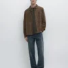 Suede Leather Overshirt