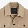 Suede Leather Overshirt
