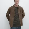 Suede Leather Overshirt