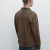 Suede Leather Overshirt