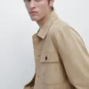 Suede Leather Overshirt