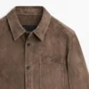 Suede Leather Overshirt