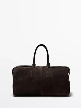 Suede Leather Travel Bag