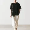 Surplice Linen Blend Cape Top