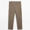 Tapered Fit Micro Textured Trousers